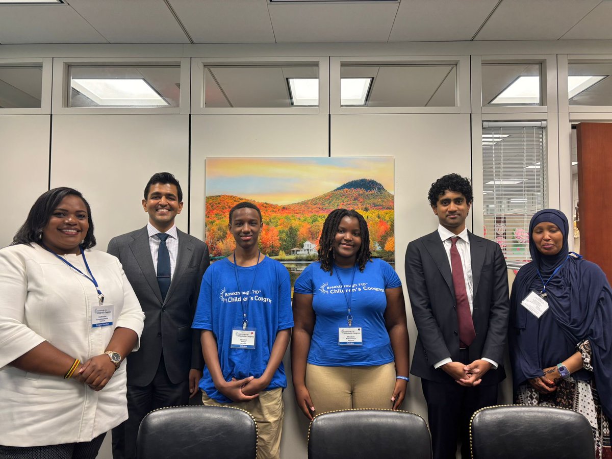 Catyt2018's tweet photo. I had a great meeting with the office of Sen. Bernie Sanders at Breakthrough T1D’s 2025 Children’s Congress! @SenSanders. We discussed the importance of the Special Diabetes Program in finding #T1D cures. #BreakthroughT1DCC25 https://t.co/0xuiujmmtH