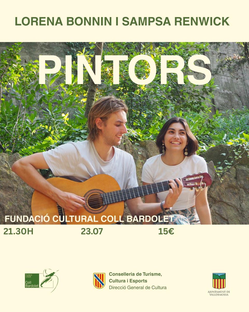 En format de duo, Lorena Bonnin i Sampsa Renwick presentaran un repertori que combina composicions pròpies amb cançons populars, interpretades amb sensibilitat i una sonoritat delicada que uneix la veu, la guitarra, el violoncel i el piano. Vos hi esperam!