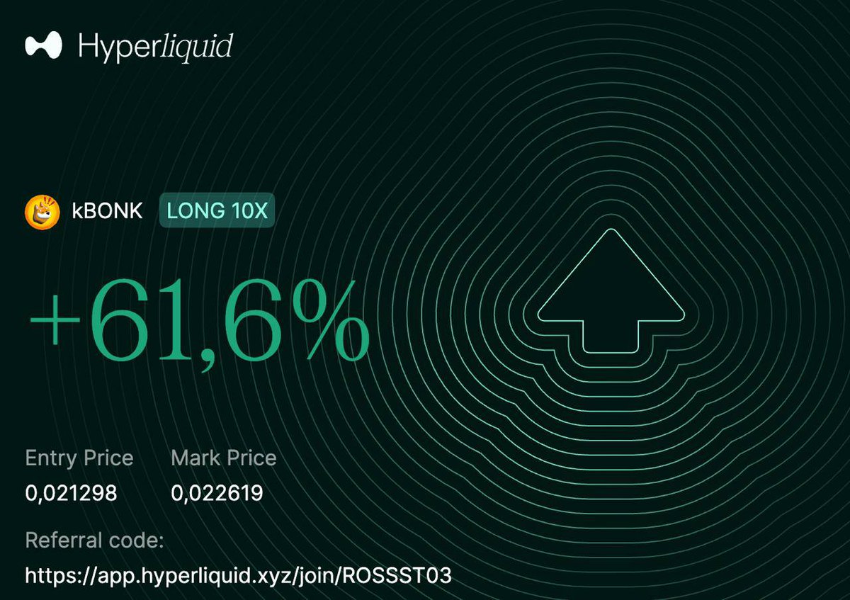 gm, $BONK, and $ETH and $SOL are still in position.

I don't envy the market's sideline, but I wouldn't be in your shoes to go to fomo right now.
