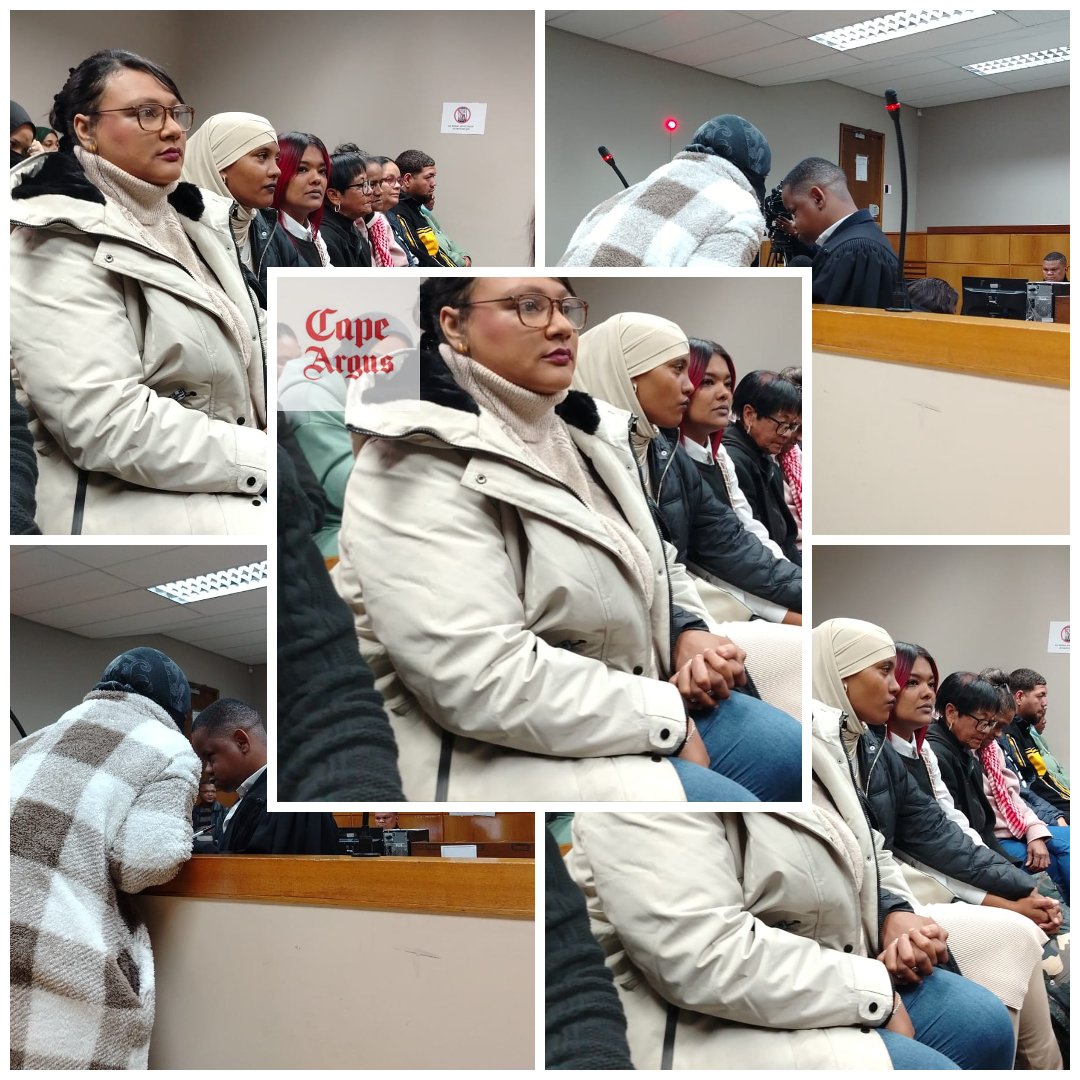 Imaan Sharmar is supported by family and friends as accused baby kidnapper Sameemah Jacobs makes her second appearance in the Bellville Magistrate's Court.
 📷 <a href="/genserra01/">Genevieve Serra</a>