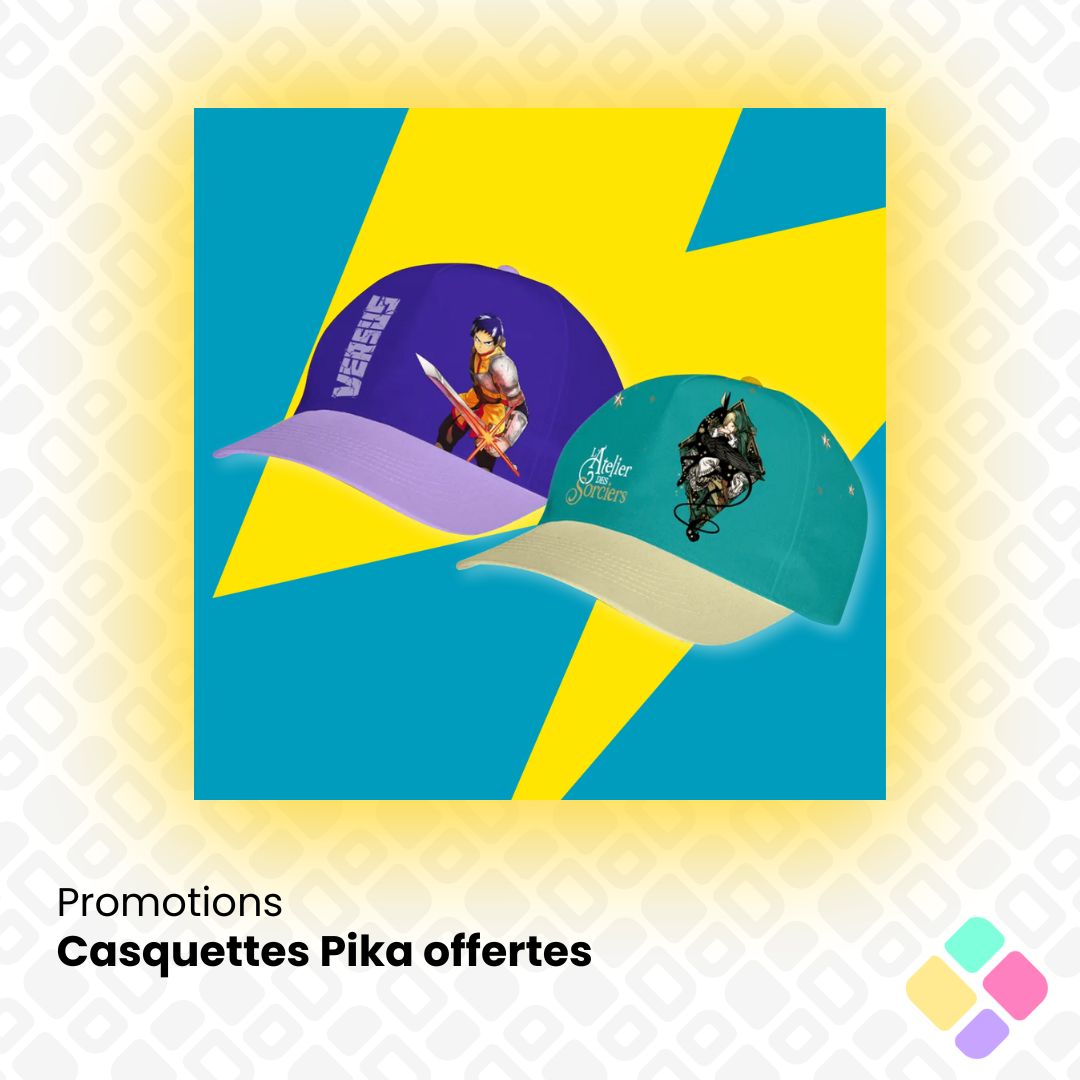 [Bons plans 🏷] Protégez-vous du soleil avec ces casquettes Pika, offertes pour l’achat d’au moins 3 tomes, à choisir parmi tous les titres de l’éditeur !

Toutes les promos : bubblebd.com/promotions