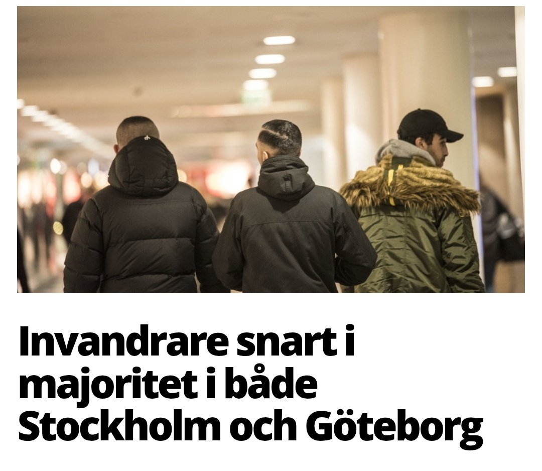 Men kom ihåg;
det pågår inget folkutbyte.