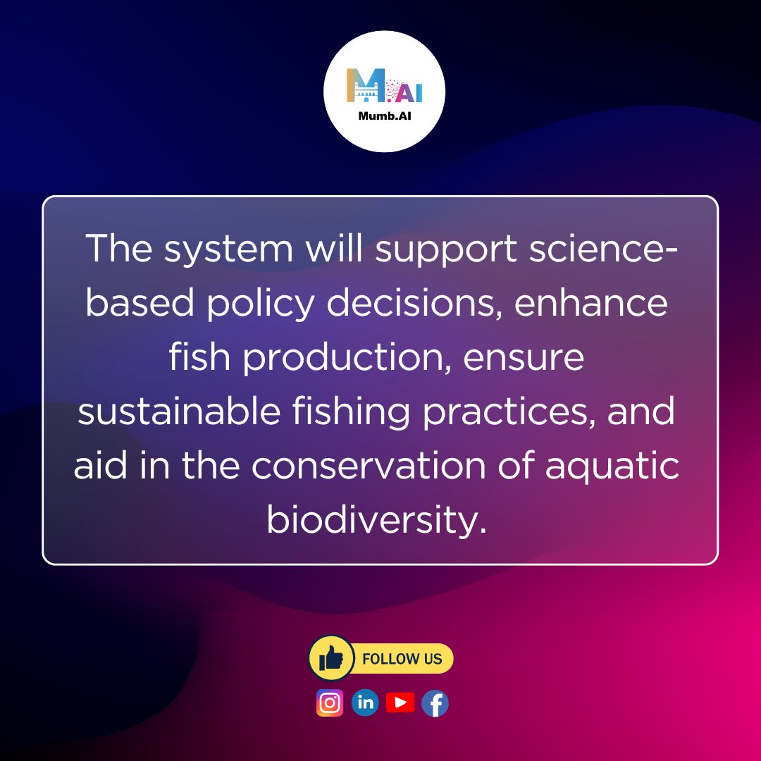 Mumbai_Insights's tweet image. AI meets fishing! Maharashtra leads with smart fish farming.
#AIInFisheries #SmartFishFarming #MaharashtraFirst #SustainableFishing #FishStockAssessment #DigitalIndia #FisheriesInnovation #AIForFarmers #BlueRevolution #TechInAquaculture