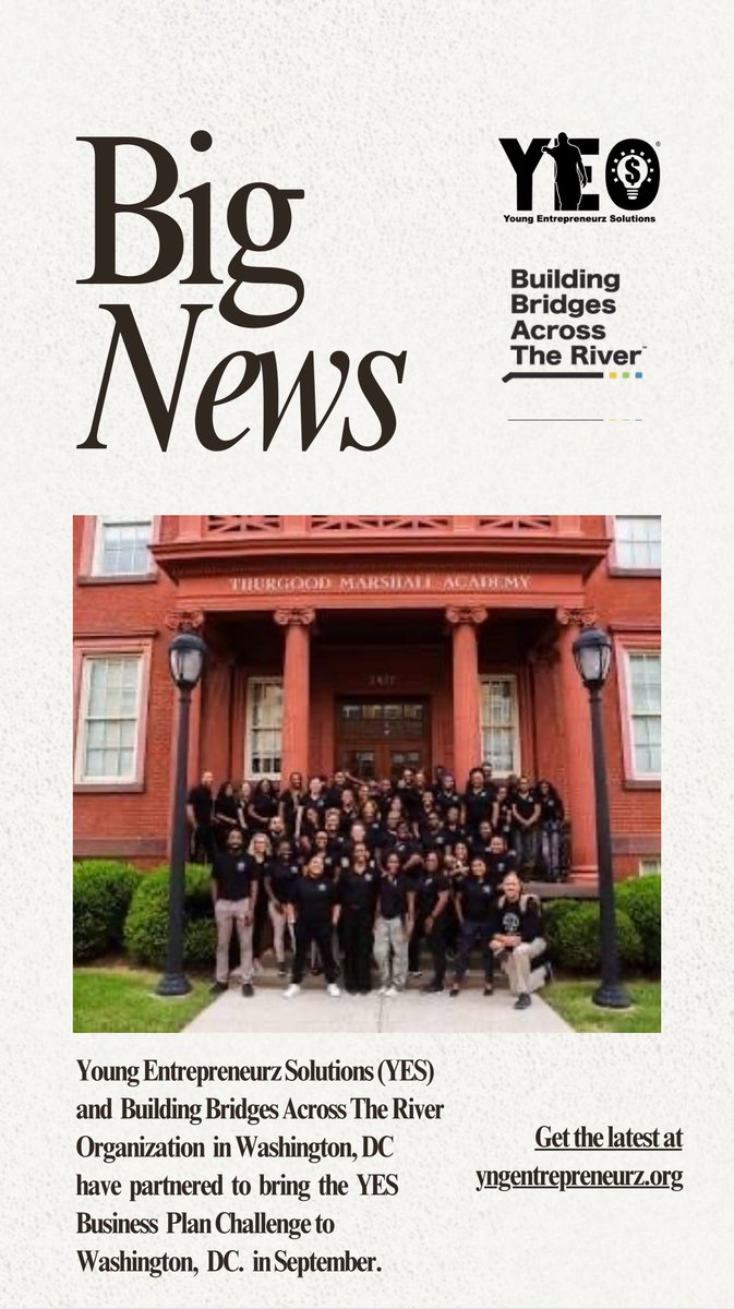 YES keeps growing to new cities globally… #yngentrepreneurz #buildingbridgesacrosstheriver #washingtondc