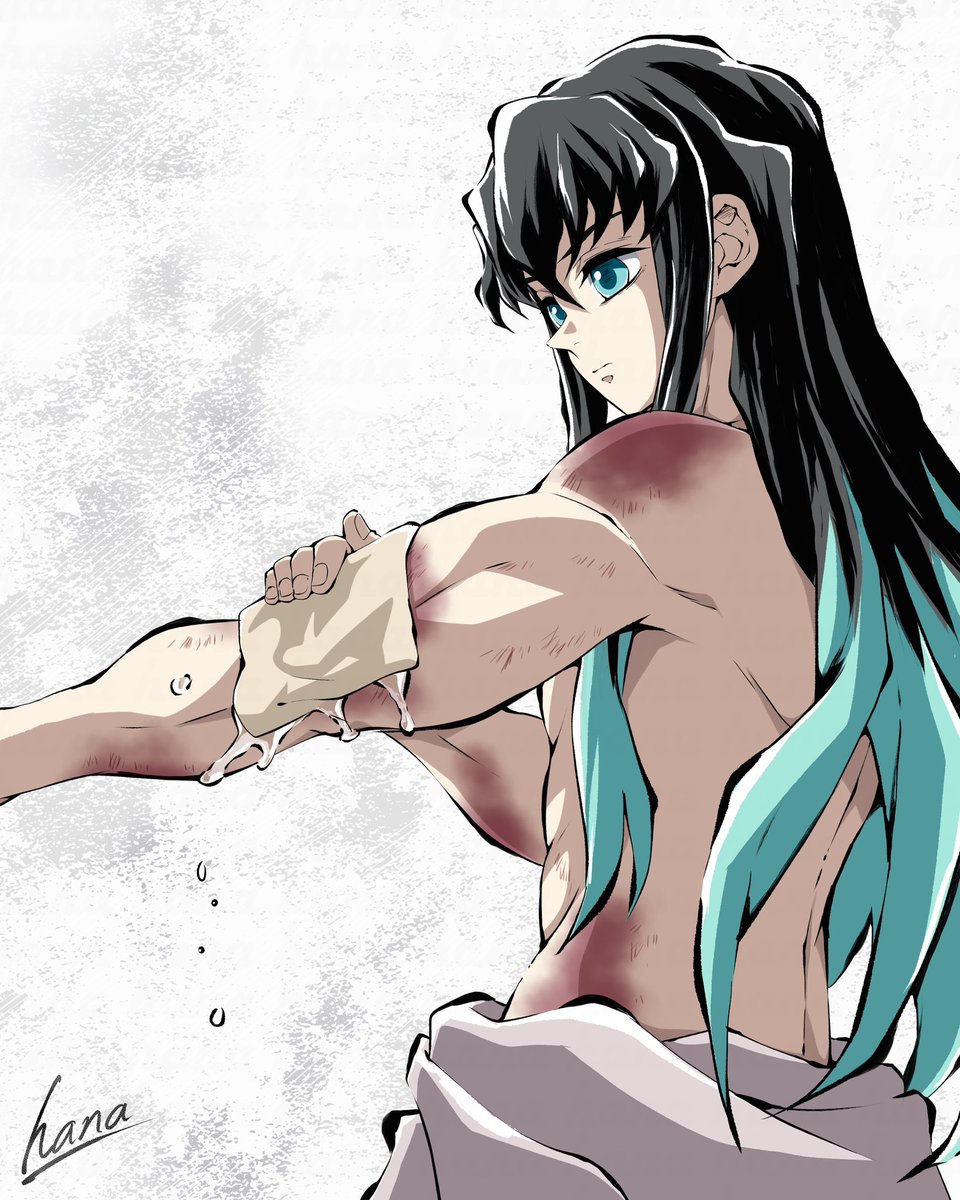hana_ni_nare_'s tweet image. 鍛え上げられた身体は美しい✨️
努力の証は尊い✨️
ハシラ稽古編のシーンから。
アイキャッチみたいな感じで描いてみました。