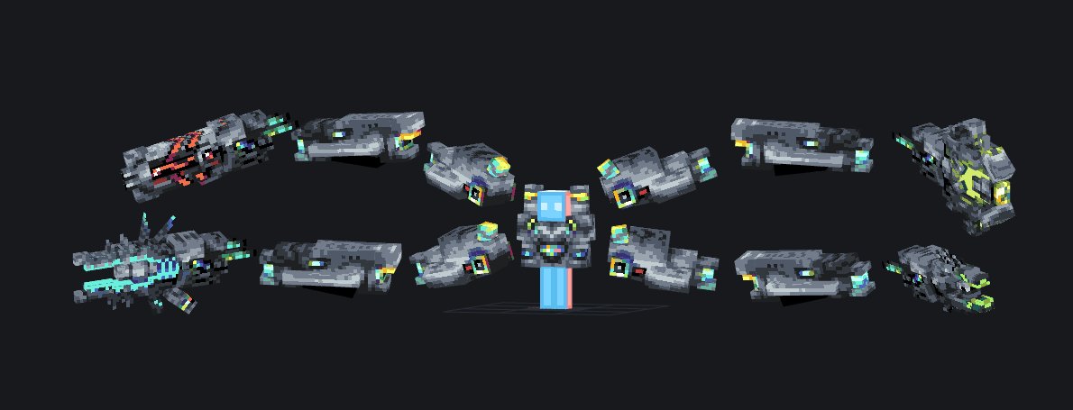 __Andel_'s tweet image. Made Ares' Exoskeleton
Later I'll make everything animated just like in-game, it'll definitely make it look much better
#Blckbench