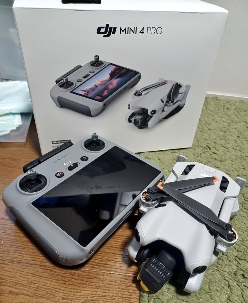 naohiko016's tweet image. やっと、DJI初の型式認証機体のDJI MINI4PROが届いたので早速DIPSで機体登録とリモートIDの書き込みして、機体認証の申請までは完了。さてうまくいくか?