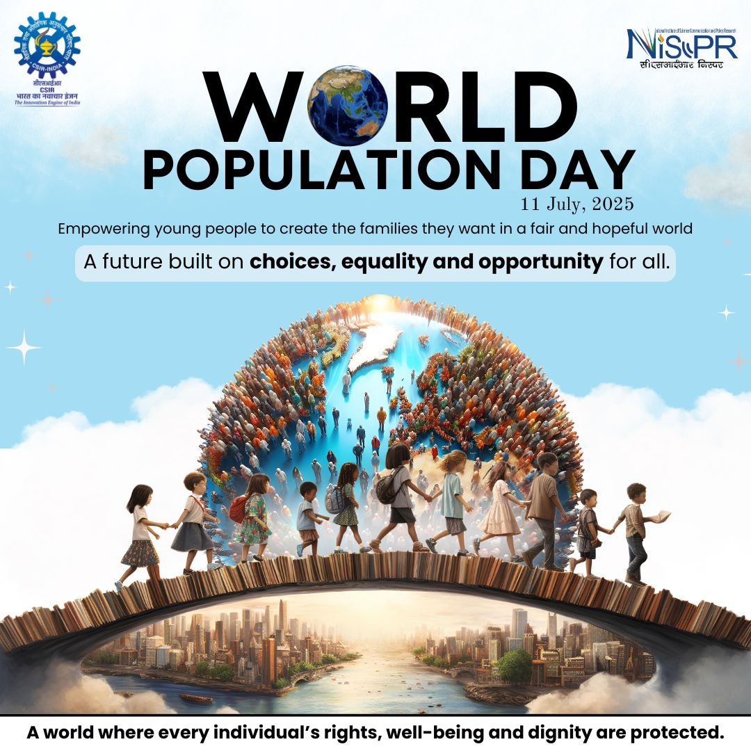 📅 #WorldPopulationDay 2025 | July 11

Let’s build a future where every individual can choose freely, live with dignity and thrive equally.
This year’s theme calls for empowering youth to shape their futures through access to education, healthcare and informed choices.

🔹
