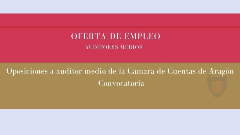 👩🏼‍💻¿Quieres formar parte de <a href="/cuentasdearagon/">Cámara de Cuentas de Aragón</a>?

¡Esta es tu oportunidad!⬇️

👉🏻Convocadas 5 plazas de Auditores Medios 

👉🏻Turno de acceso libre en plazas de funcionarios

👉🏻Solicitudes: 20 días hábiles

ℹ️ lc.cx/jfhmK6