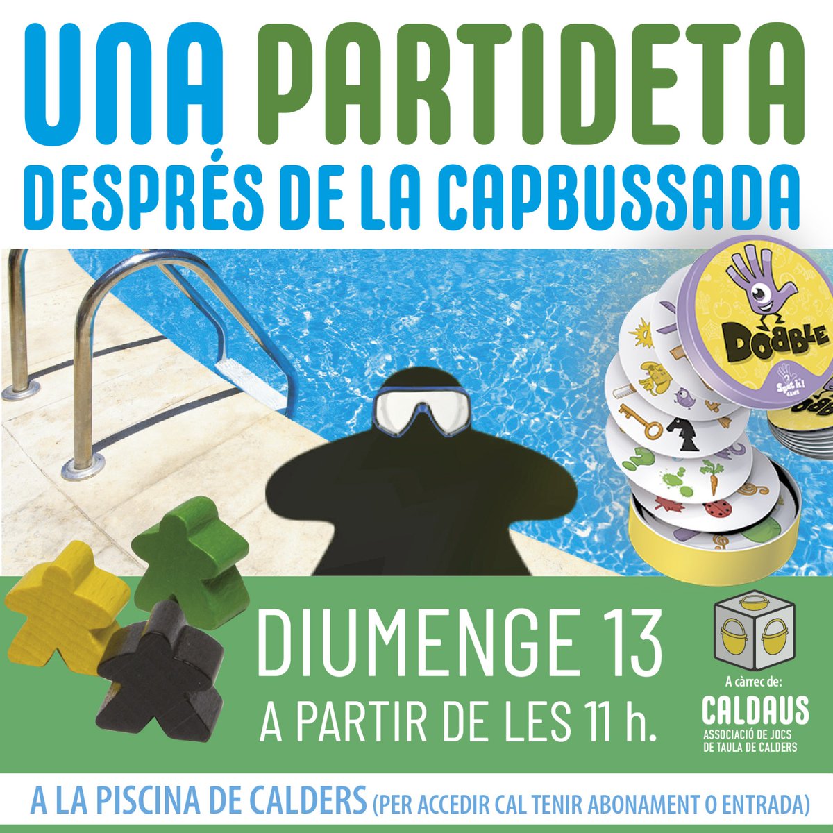 Caldaus #Caldersjuga25 (@caldaus) on Twitter photo Atenció! diumenge torna la matinal de jocs, aquest cop, passada per aigua a la piscina de Calders! <a href="/DavidTugues/">David Tugués</a> <a href="/eduardaltarriba/">Edu Altarriba</a> <a href="/GMCalders/">Guàrdia Urbana Calders</a> <a href="/OscarPlaValls/">Oscar Pla Valls</a> <a href="/SheddadKF/">Sheddad Kaid-Salah Ferrón</a> <a href="/sergipich/">Llamps i trons</a> #jocsdetaula #juegosdemesa Atenció! diumenge torna la matinal de jocs, aquest cop, passada per aigua a la piscina de Calders! <a href="/DavidTugues/">David Tugués</a> <a href="/eduardaltarriba/">Edu Altarriba</a> <a href="/GMCalders/">Guàrdia Urbana Calders</a> <a href="/OscarPlaValls/">Oscar Pla Valls</a> <a href="/SheddadKF/">Sheddad Kaid-Salah Ferrón</a> <a href="/sergipich/">Llamps i trons</a> #jocsdetaula #juegosdemesa