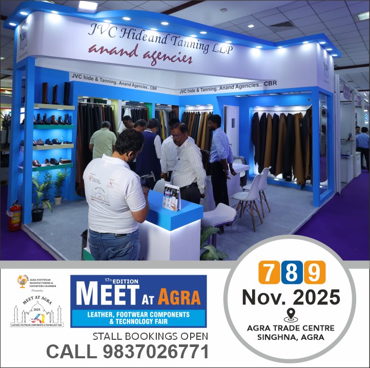 AfmecAgra's tweet image. Meet At Agra 2025

India's Biggest Leather, Footwear Components &amp;amp; Technology Fair.

🗓 Date: 07-08-09 November 2025
📍Venue: Agra Trade Centre, Agra

!!Book Your Space Now!!

Call 📞 +91-9837026771

#MeetatAgra2025  #AFMEC
#LeatherFair #ComponentsFair #Technologyfair #B2BFair