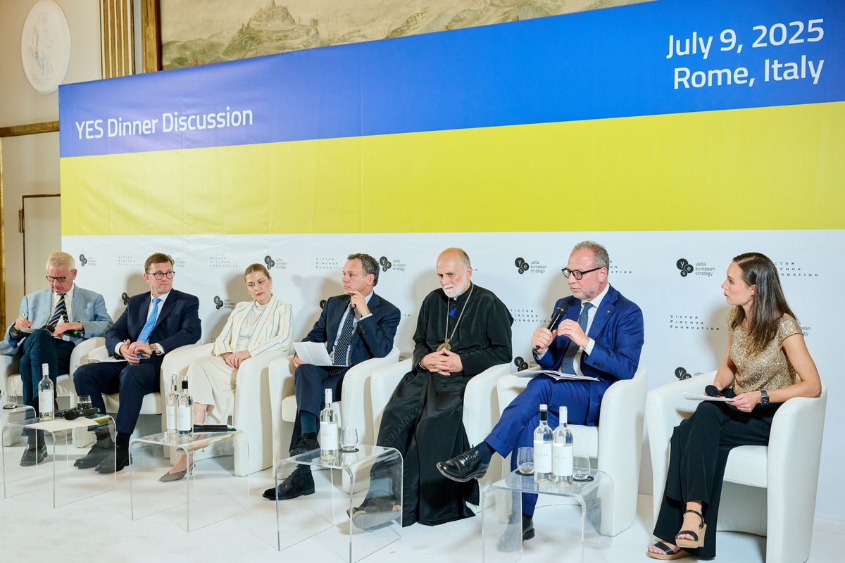 yes_ukraine's tweet image. Victor Pinchuk Foundation and YES held the discussion “No Security – No Recovery” on the occasion of #URC in Rome