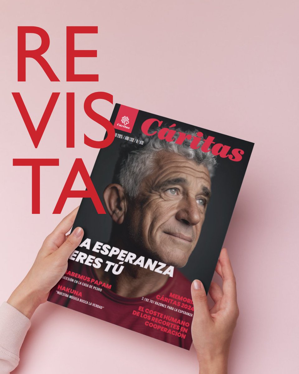 _CARITAS's tweet image. ✨¡Descubre el nuevo número de la Revista Cáritas! ✨

🙌 Memoria Cáritas 2024: 2.192.707 razones para la esperanza
🕊 Habemus Papam: sucesión en la casa de Pedro
🌍 El coste humano de los recortes en Cooperación
🎶Hakuna: “Nuestra música busca la verdad”

revista.caritas.es