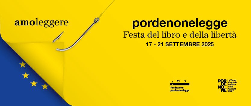 🎣Ed ecco Pordenonelegge 2025! 
Svelato oggi a Milano il manifesto e il programma di #pnlegge2025
#amoleggere 
 👉 pordenonelegge.it/notizie/ecco-p…