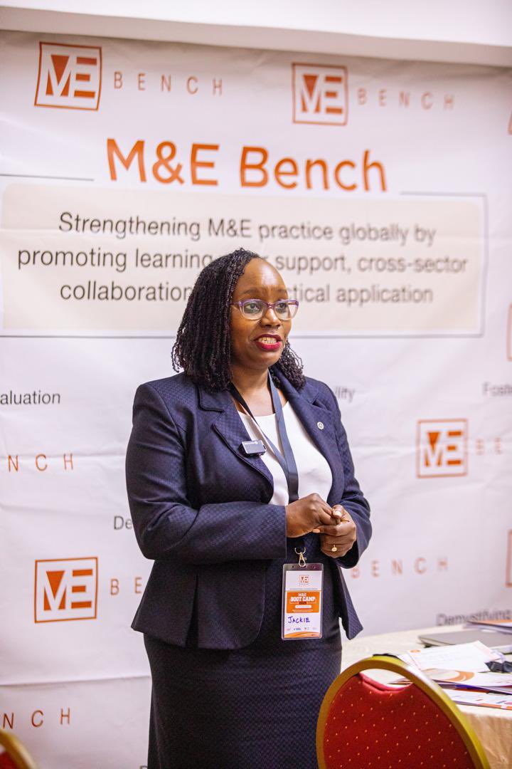 jquesiga's tweet image. “M&E is not a job title, it’s a mindset.”
That’s the message I shared as I delivered the opening remarks at the @evaluationbench boot camp 2025.
We had real conversations about impact, learning, and what it means to stay accountable to the work we do.