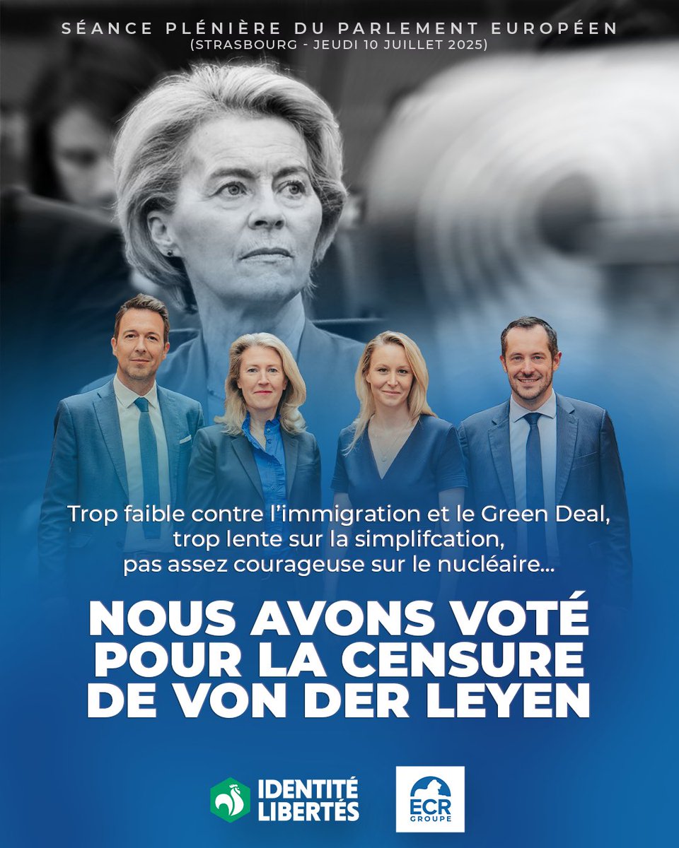 En 2024 comme en 2025, von der Leyen, c’est toujours NON !