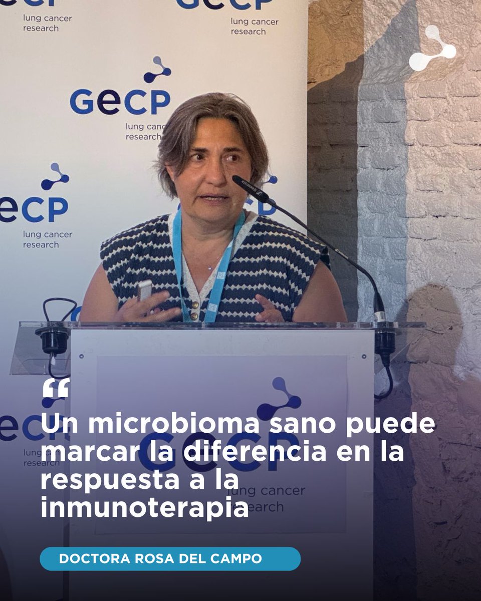gecp_org's tweet image. 🗣️ “Un microbioma sano puede marcar la diferencia en la respuesta a la inmunoterapia”
👉 Entrevista a la Dra. Rosa del Campo sobre el estudio MIGRANT del GECP
🤔 ¿Y si la clave estuviera en la microbiota?
➡️Accede a la entrevista completa: gecp.org/la-microbiota-…