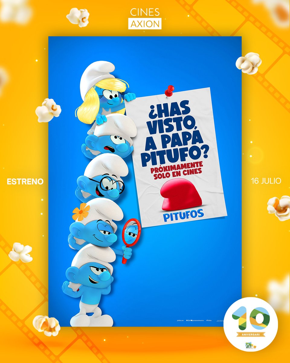 La Fira Centre Comercial Reus (@cclafira) on Twitter photo 🎬 De l'11 al 16 de juliol... prepara’t per viure grans històries a la gran pantalla!
A <a href="/Cines_AXION/">Cines AXION Reus</a> t’esperen dues estrenes que no et pots perdre:
🦸♂️ Superman, a partir de l'11 de juliol
🔍 ¿Has visto a Papá Pitufo?, a partir del 16 de juliol 🎬 De l'11 al 16 de juliol... prepara’t per viure grans històries a la gran pantalla!
A <a href="/Cines_AXION/">Cines AXION Reus</a> t’esperen dues estrenes que no et pots perdre:
🦸♂️ Superman, a partir de l'11 de juliol
🔍 ¿Has visto a Papá Pitufo?, a partir del 16 de juliol