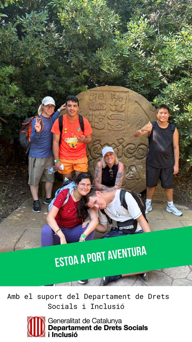 CFPMaresme's tweet image. És temps de GAUDIR!🎉
 
Treballem en les nostres habilitats, vinculació i benestar, també, fent activitats lúdiques. La última: Port Aventura. 

Amb el suport del Departament de Drets Socials i Inclusió de la Generalitat de Catalunya. 

Un dia per recordar! 😊