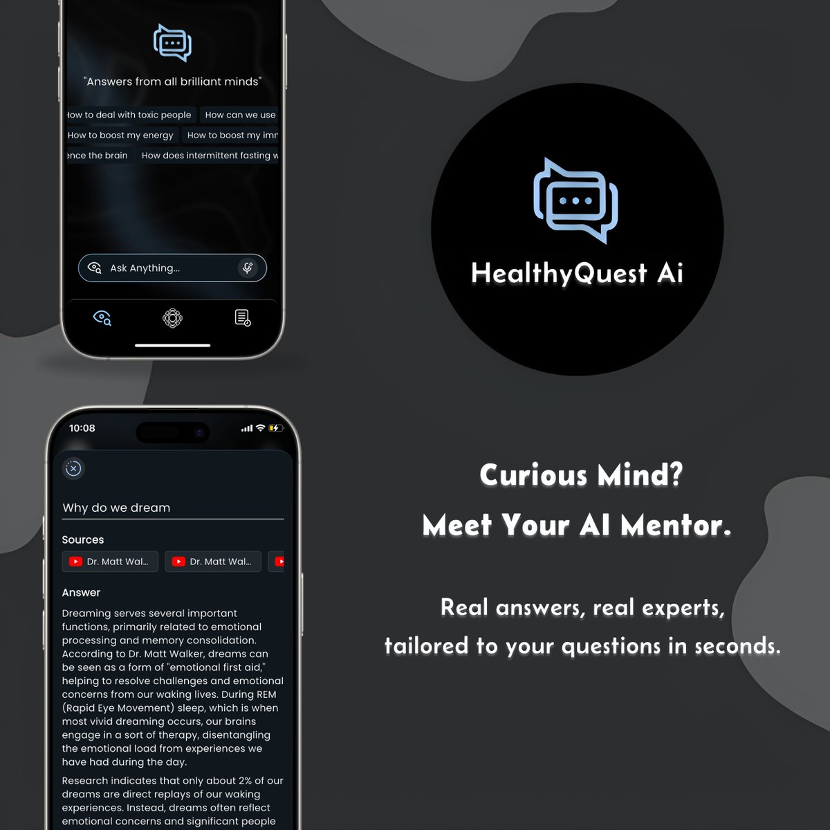 healthyquestai's tweet image. 🧠✨ HealthyQuest Ai — Where brilliant minds meet your everyday questions.
Ask anything. Get expert-backed answers in seconds.

#HealthyQuestAi #AImentor #ScienceAnswers #MentalClarity #ExpertAdvice #CuriousMind #AskBetter
