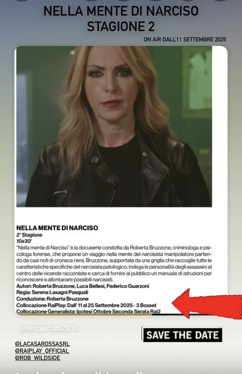 Torna “Nella mente di Narciso” – Seconda Stagione 

Un viaggio nei meandri più oscuri della manipolazione affettiva di matrice narcisistica.

Siamo pronti a riaprire la porta sull’abisso. Dopo il grande successo della prima stagione, Roberta Bruzzone torna con nuovi episodi,