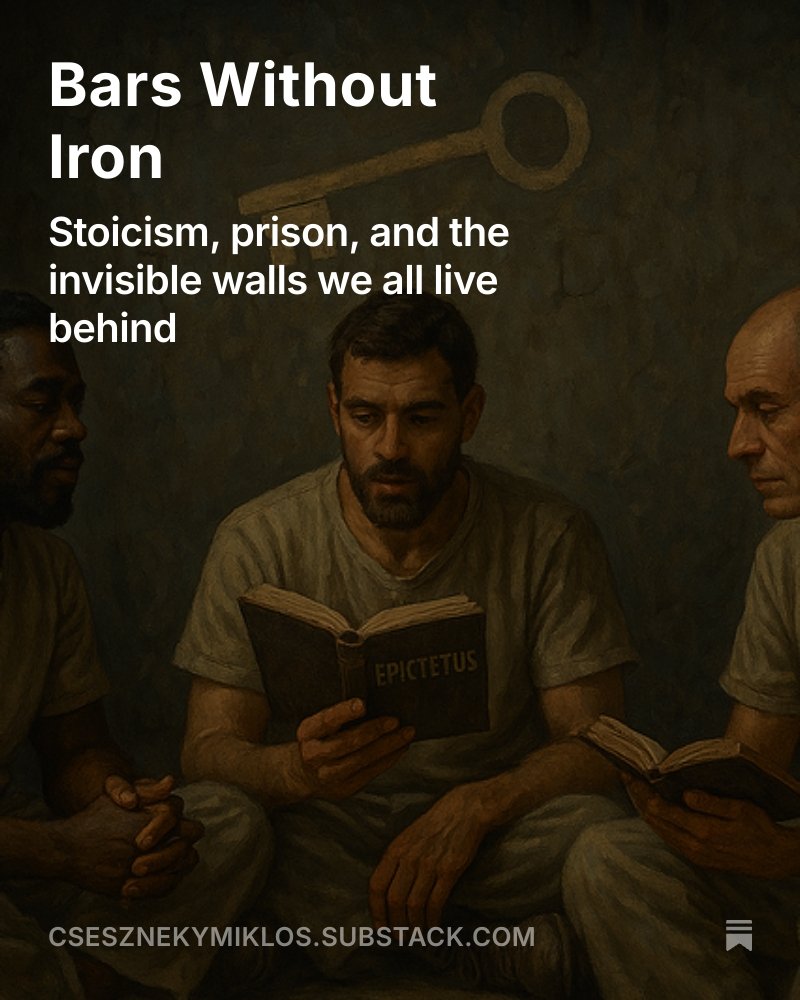 Most of us will never live behind bars. But we will know confinement. The loss of freedom through illness, aging, failure, disappointment, betrayal. The loss of imagined futures.

csesznekymiklos.substack.com/p/bars-without…