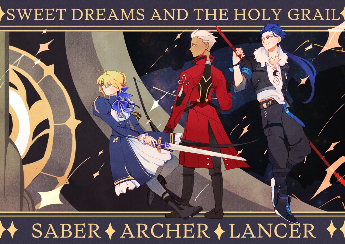 Onward to the first Penaconian Holy Grail War!
✧
#HonkaiStarRail #HSRxFate_UBW 
#Saber #Archer #Lancer