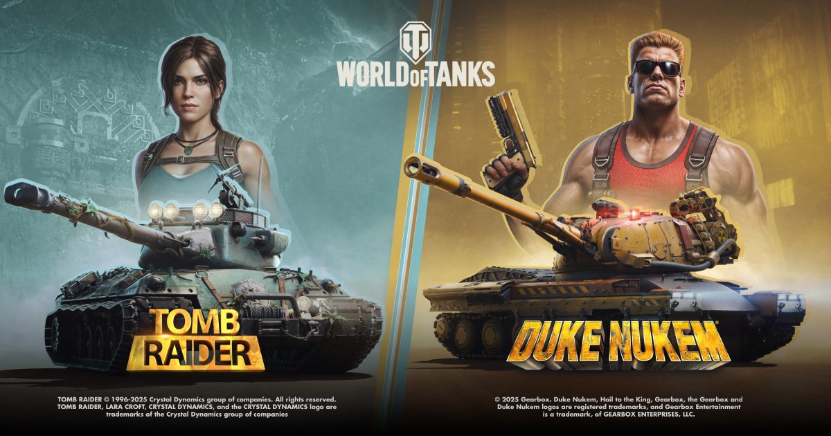 Boosteroid_main's tweet image. New World of Tanks Battle Pass is here!
From July 10th to July 21st, two gaming legends, Lara Croft and Duke Nukem, join the battlefield. Jump into this special Battle Pass event and unlock exclusive rewards.
Choose your hero and command their unique Premium tank:
🏹 Lara’s…