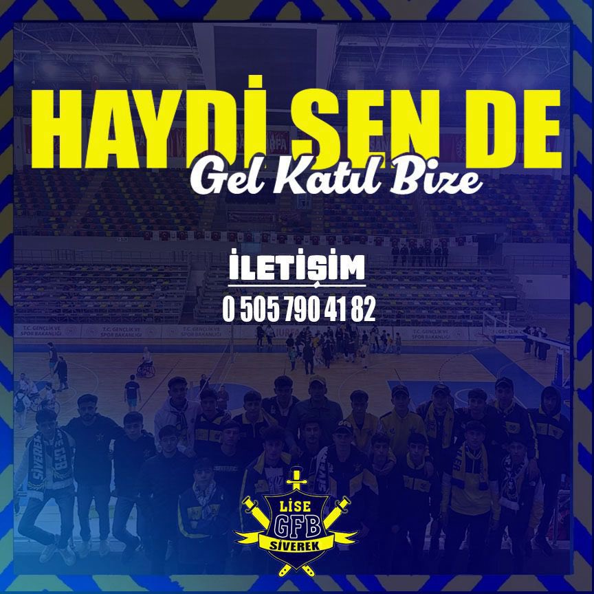 Siverek_LiseGFB's tweet photo. SEN YOKSAN BİR KİŞİ EKSİĞİZ! 

 Grubumuza üye alımları başlamıştır.
Fenerbahçe’ye ve Sefa Kalya’ya gönül vermiş kardeşlerimizi aramızda görmekten mutluluk duyarız.

#lisegfbsiverek https://t.co/adf7QTmyke