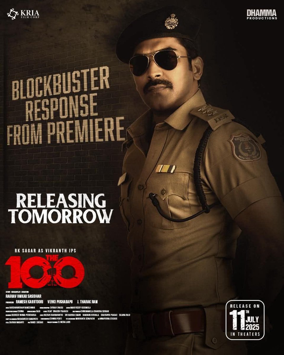Madhura Sreedhar Reddy (@madhurasreedhar) on Twitter photo Wishing my dearest Thammudu <a href="/urRKsagar/">RK Sagar (RK Naidu)</a> a big success tomorrow❤️💐. I have watched the premiere show and loved it.
#The100Movie Wishing my dearest Thammudu <a href="/urRKsagar/">RK Sagar (RK Naidu)</a> a big success tomorrow❤️💐. I have watched the premiere show and loved it.
#The100Movie