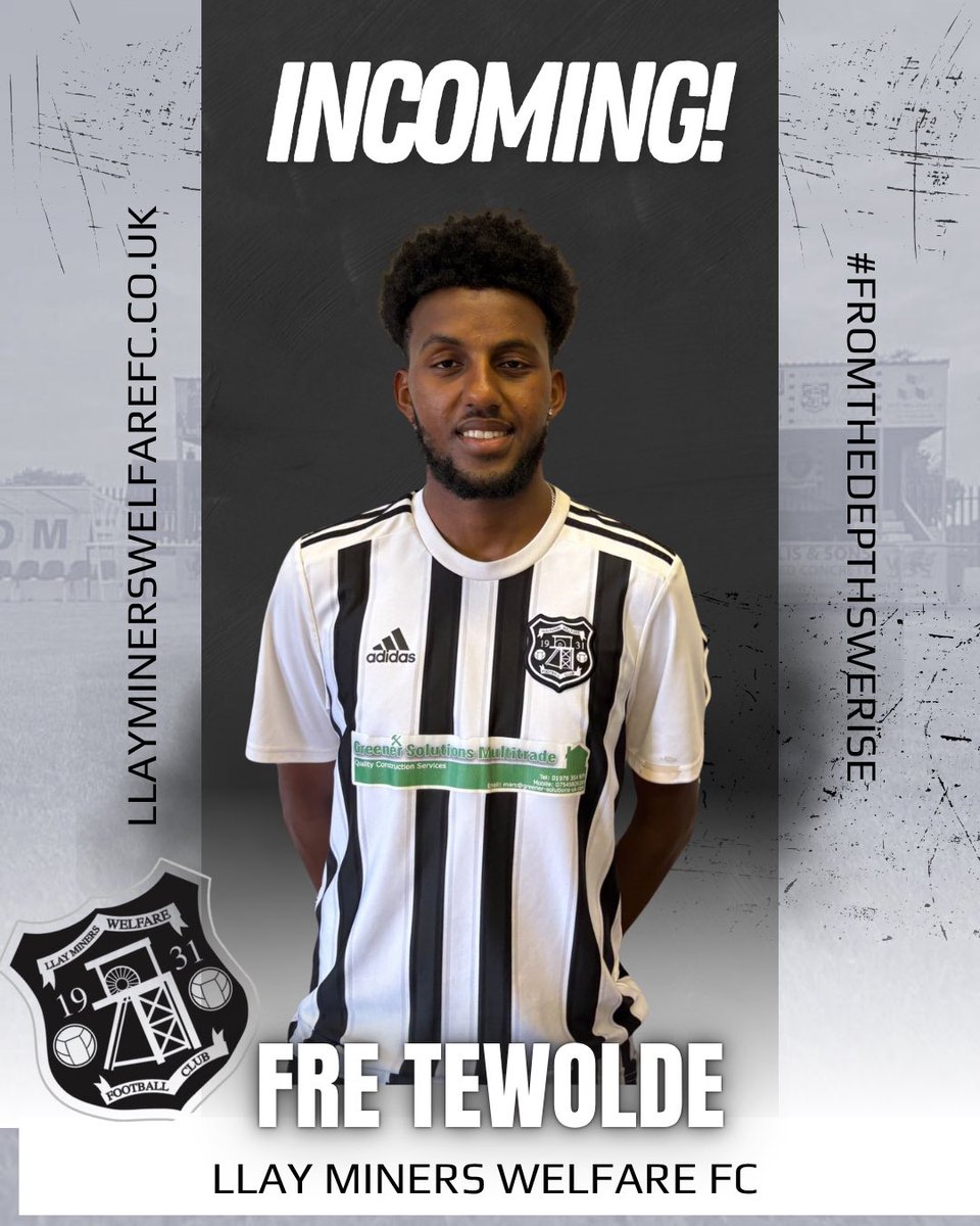 Llay_WelfareFC's tweet photo. ๐จ ๐ฟ๐๐๐ฝ๐๐ ๐๐๐๐๐๐๐ ๐จ
Welcome Fre Tewolde & Charlie Corris! โซ๏ธโช๏ธ
๐ฃ๏ธ Neill Hughes:
โFreโs experience & sharpness stood out. Charlieโs energy & attitude have really impressed.โ
#UpTheWelly #DoubleSigning #SquadUpdate #NewEra https://t.co/zyersd0fNL