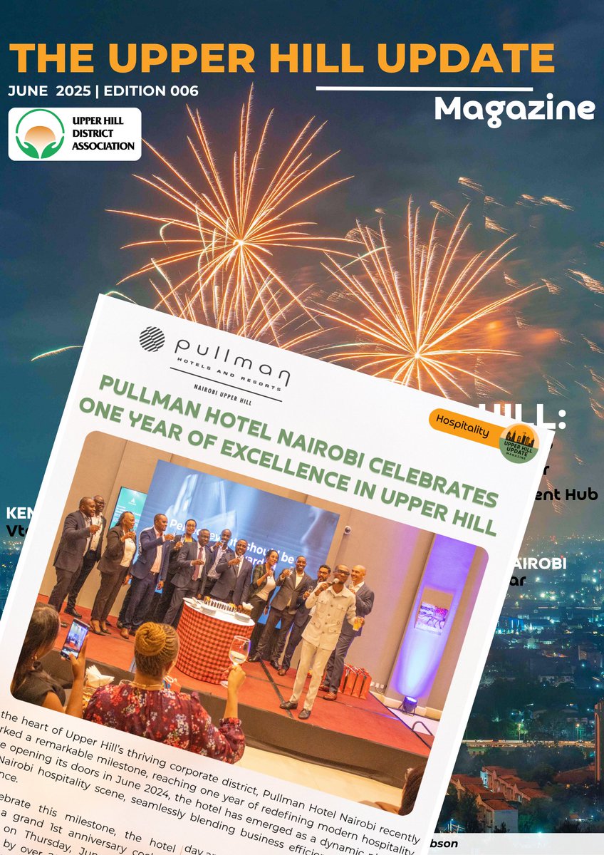 uhda_KE's tweet image. 🎉Pullman Hotel Upper Hill celebrates 1 year of redefining luxury &amp;amp; service in Nairobi’s financial district!

Now a top pick for global travelers &amp;amp; business leaders in Upper Hill.

📖 Full story in the Upper Hill Update Magazine!
shorturl.at/0zYI5

#PullmanHotel #UpperHill