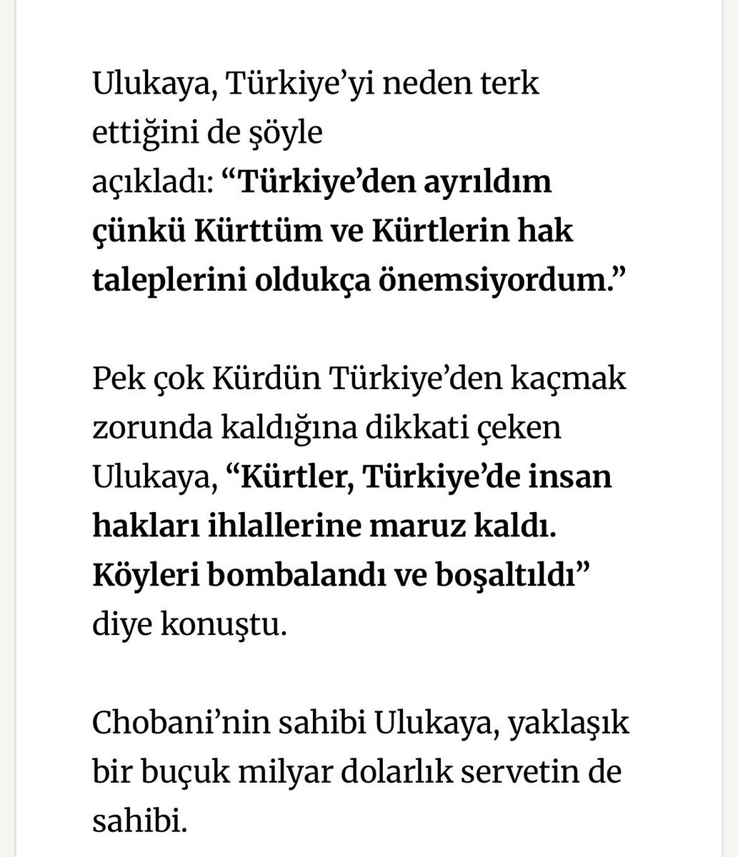 Fenerbahçe, “kürtler, Türkiye’de insan hakları ihlallerine maruz kaldı. Köyleri bombalandı” diyen ve Türk yoğurdunu “Yunan yoğurdu” olarak pazarlayan Türk düşmanı Hamdi Ulukaya’nın sahibi olduğu Chobani firmasıyla sponsorluk görüşmelerine başlandığını duyurdu.