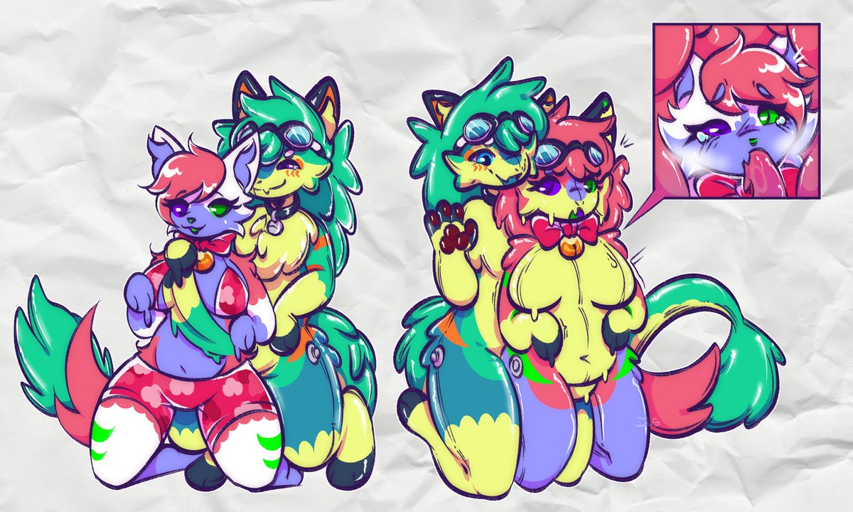 Be careful around pooltoy novabeasts, they might turn you into a goopy version of themselves!

Art by <a href="/DouGBnnu/">DouGBunn ✨</a> featuring <a href="/ToxxyTheTrash/">toxxtoxx</a>