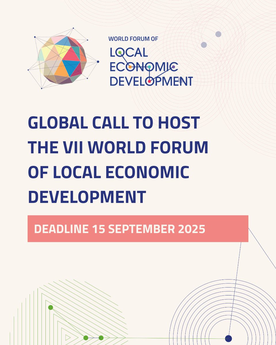 World Forum of Local Economic Development (WFLED) tweet media
