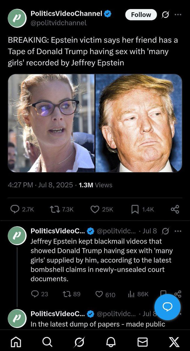davidaxeirod97's tweet image. Epstein victim claims video evidence exists of Trump having sex with many girls.