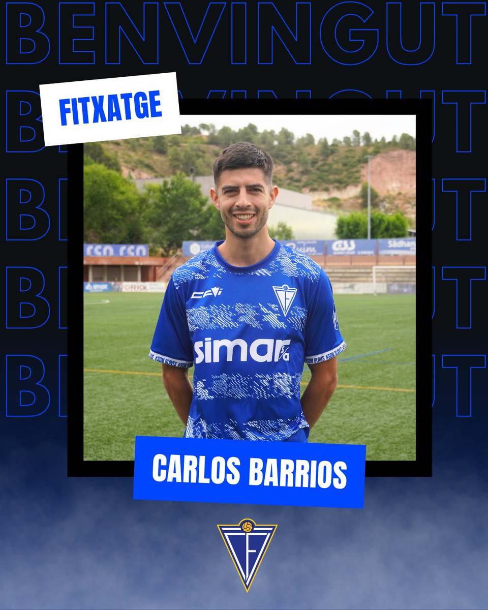 CFIgualada_'s tweet photo. 🫱🏻🫲🏼 FITXATGE 2025/26
Benvingut Carlos! 💙 Seguim completant la defensa. El futbolistà paraguaià de 26 anys destaca per la seva velocitat i bona sortida de pilota. Arriba procedent del Sitges i anteriorment va jugar al CF Vilanova i la Geltrú.
#SomBlaus #SentimentBlau https://t.co/u2m21DSqK5