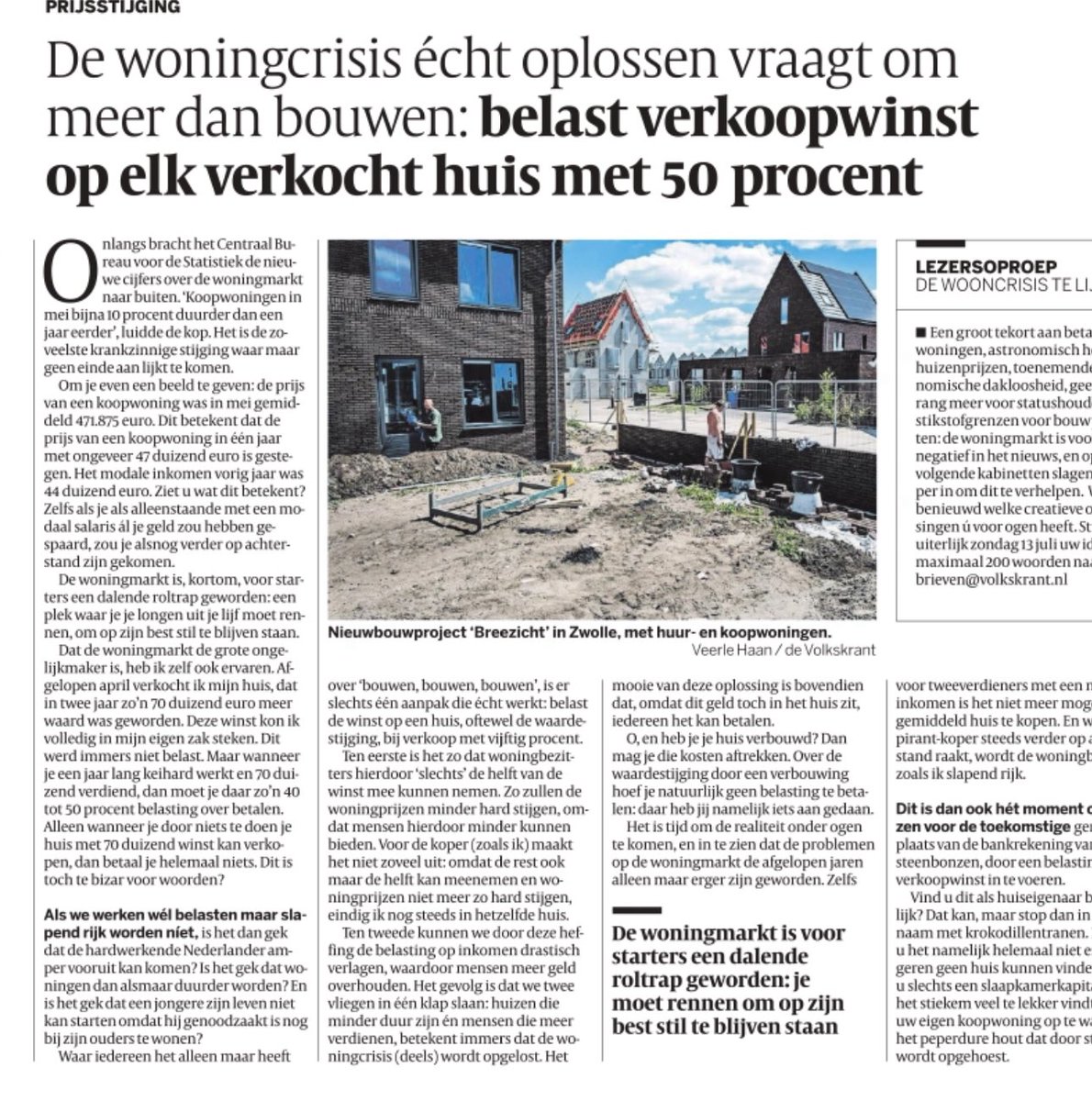 SParadijs's tweet image. Kijk, dit wordt het nieuwe socialistische stokpaardje: het belasten van de overwaarde van je huis. In Spanje en Frankrijk doen ze het al. Vergeten dat je al wordt uitgekleed (erfpacht, OZB) en dat je risico loopt als huizenprijzen dalen. Huiseigenaar als melkkoe. #politiek