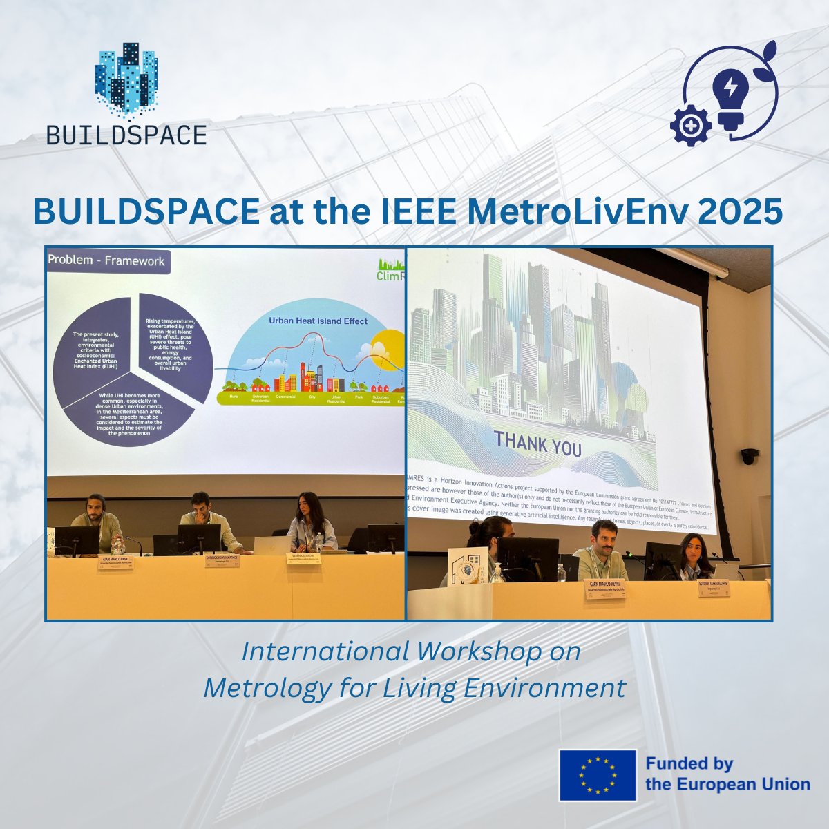 BUILDSPACE_EU's tweet image. 🌡️ At #MetroLivEnv2025, NTUA presented a GIS-based study on urban heat vulnerability in Athens, integrating remote sensing & socioeconomic data. Part of the #BUILDSPACEproject, it highlights the need for equitable, data-driven climate resilience.
🔗 buildspaceproject.eu