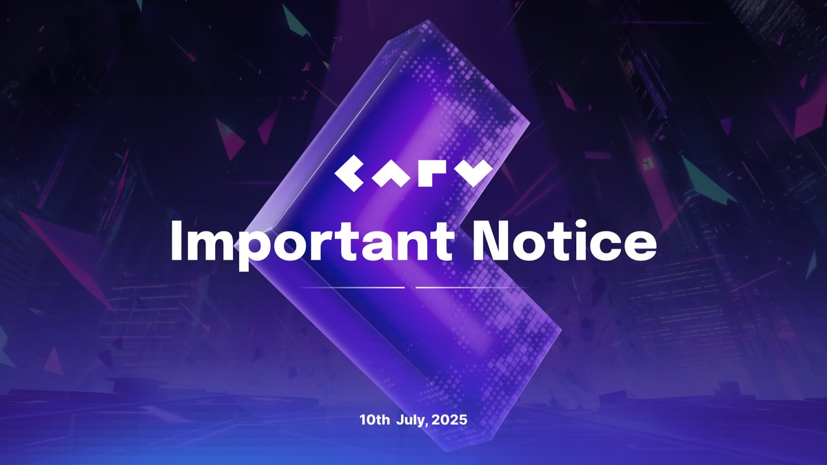 🚨 Important: CARV Verifier Node Upgrade Before July 14th

Dear CARVers!
We’re excited to announce that a new version of the CARV Verifier Node is now available! To ensure your node keeps running smoothly and continues earning rewards, please make sure to upgrade before July 14th
