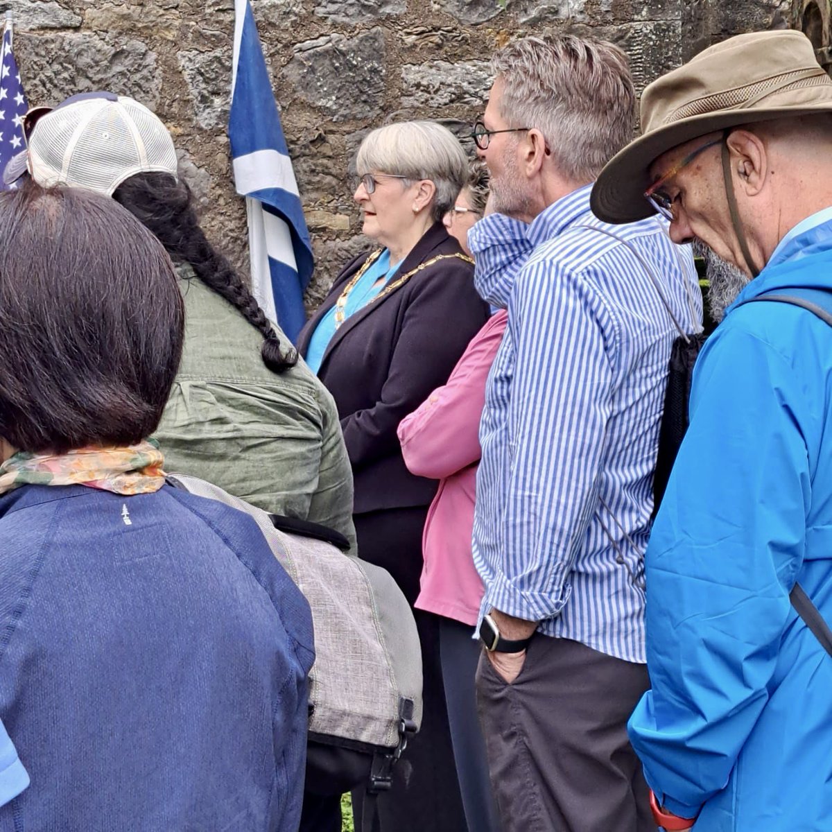 NAC_Provost's tweet photo. A pleasure to join #BeithCultural&HeritageSociety to meet visitors from #Princeton at Auld Kirk & Townhouse. #DrJohnWitherspoon , former minister in #Beith, & former Pres. of Presbyterian College in #Princeton was a signatory to the American #DeclarationofIndependence in 1776. https://t.co/2GTwXbPFr0