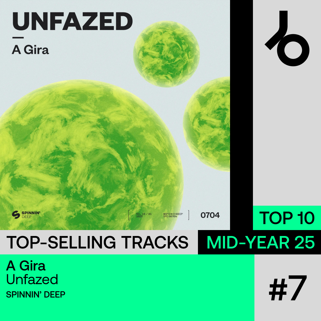 SpinninDeep's tweet image. We&apos;re thrilled to announce that unfazed - A Gira has landed at #7 on @beatport &apos;s top-selling tracks of 2025 (so far) 🙌 Huge thanks to everyone supporting!

#spinnin #spinnindeep #unfazed #beatport