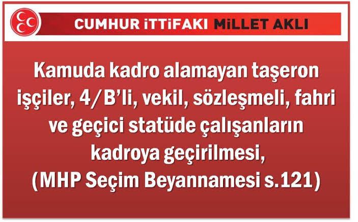 Okay (@okay61446944) on Twitter photo Mustafa KALAYCI ;
“Cumhur İttifakı sözlerini unutmamıştır. BAĞ-KUR prim gün sayısı 7200’e düşürecek,3600 ek gösterge,ev kadınlarına emeklilik hakkı tanıyacak düzenlemeler mutlaka yapılacaktır.”
Bu liste eksik !
TAŞERON İŞÇİLER NEREDE <a href="/MKalayci42/">Mustafa Kalaycı</a> ?
<a href="/MHP_Bilgi/">MHP</a>
<a href="/MhpTbmmGrubu/">MHP TBMM Grubu #MHP</a> Mustafa KALAYCI ;
“Cumhur İttifakı sözlerini unutmamıştır. BAĞ-KUR prim gün sayısı 7200’e düşürecek,3600 ek gösterge,ev kadınlarına emeklilik hakkı tanıyacak düzenlemeler mutlaka yapılacaktır.”
Bu liste eksik !
TAŞERON İŞÇİLER NEREDE <a href="/MKalayci42/">Mustafa Kalaycı</a> ?
<a href="/MHP_Bilgi/">MHP</a>
<a href="/MhpTbmmGrubu/">MHP TBMM Grubu #MHP</a>