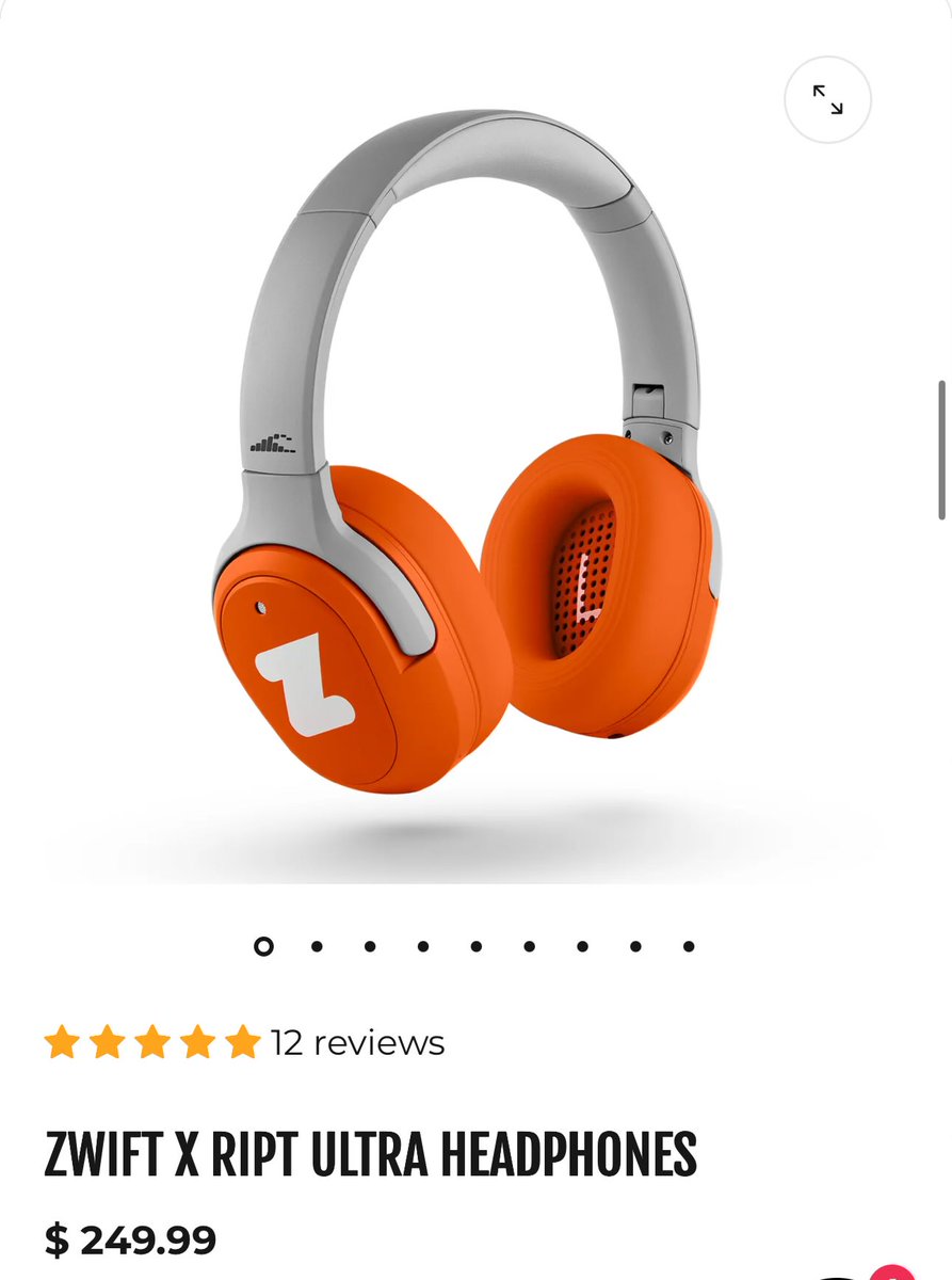 本当に売り出してるのかい！Zwiftヘッドホン🎧 250ドル(日本だと37200円)で100%Sweatproofでノイキャン付き。いやーNative  Zwifterの家にはなきゃダメなアイテムかもだけどウチかなりヘッドフォン、イヤホンあるからなぁ🤔 https://t.co/QFzHTD3fJH