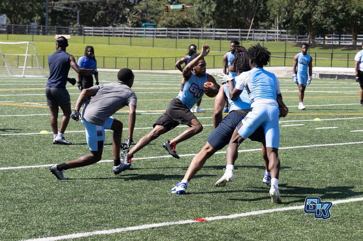 OTA #2 in the books! We hustle hard and play harder. 🏈💪 Go Knights! #summergrind #grindTogether