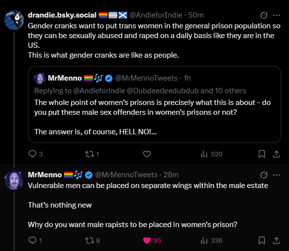AdaLovendorf's tweet image. U can be put in male prisons in separate sections with only other TIMs in them. But that isn't what u want cause u know that your brethren is a bunch of rapists so u want to be housed in female spaces where this brethren of yours will leave u alone to rape actual women.