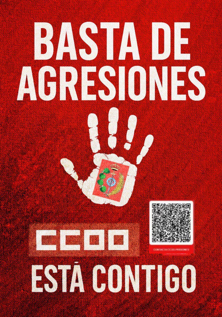 JACD10086632593's tweet photo. 🟥 Concentración en el CP Topas en apoyo a la compañera agredida en la prisión de Morón.
Desde @CCOO_Prisiones hemos mostrado toda nuestra solidaridad.
El personal penitenciario trabaja sin medios ni protección.
📢 PEAFA ESTAFA
@CCOO está contigo.
#BastaDeAgresiones https://t.co/LwyXjxiomj