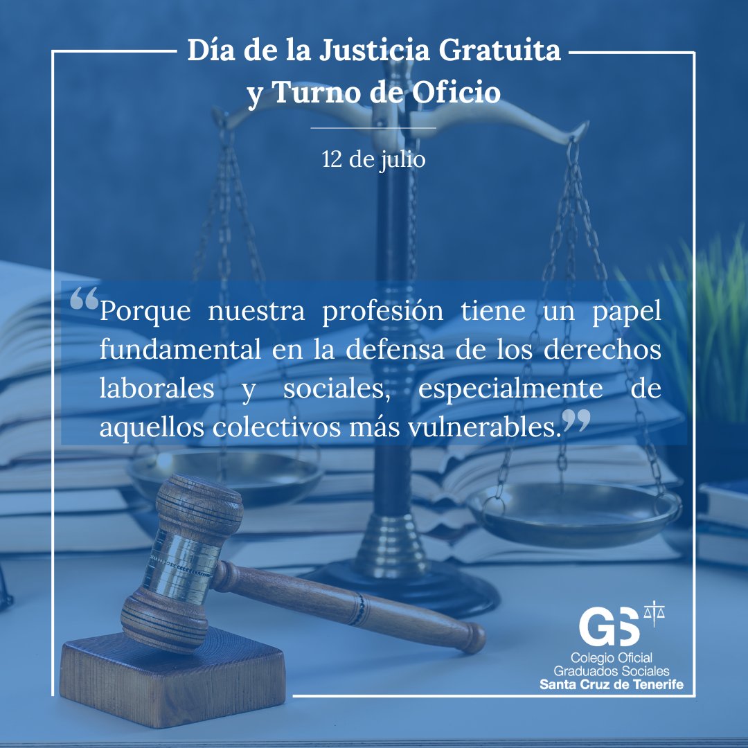 ⚖👩‍En el Día de la Justicia Gratuita, desde el Consejo General defendemos un principio esencial: el acceso igualitario a la justicia.

La justicia es un derecho, no un lujo.

#JusticiaGratuita