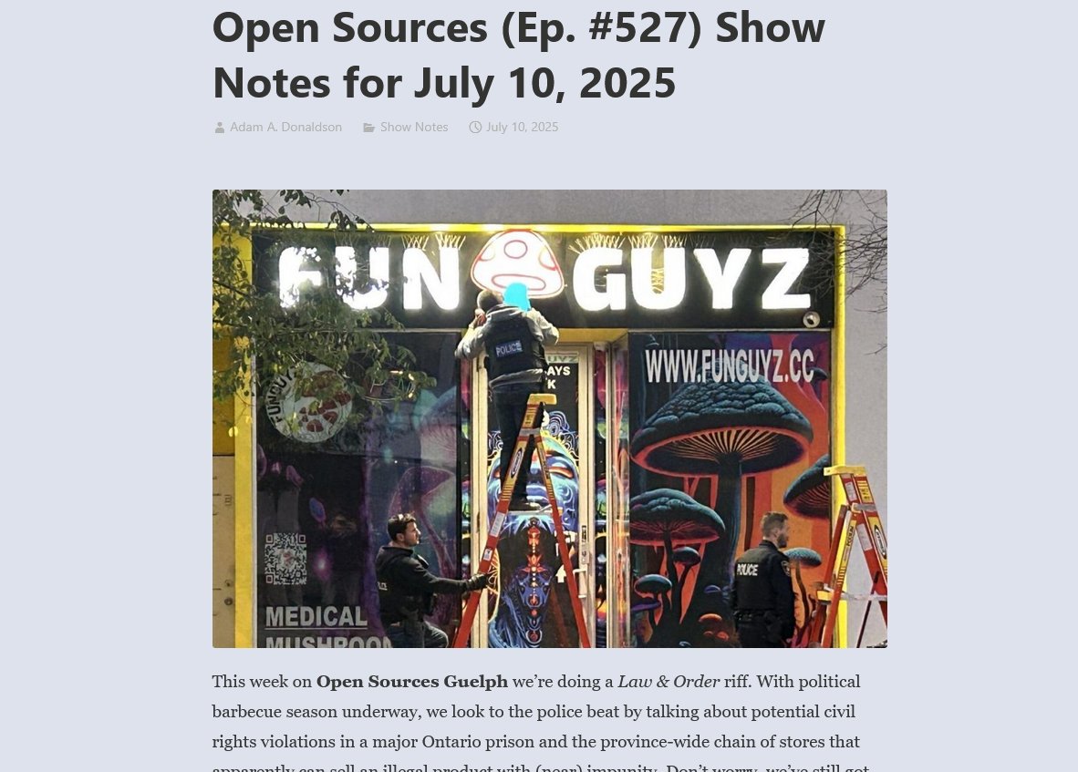 Open Sources Guelph (@os_guelph) on Twitter photo Coming up today we're talking about abuse allegations at Maplehurst and the legal paradox of magic mushroom shops. Plus, we will talk about #Guelph stuff with <a href="/ward5leanne/">Leanne Caron - Ward 5 Guelph</a> Caron! Tune in at 5 pm on <a href="/cfru_radio/">CFRU 93.3 FM</a> 93.3 fm or cfru.ca!!! Coming up today we're talking about abuse allegations at Maplehurst and the legal paradox of magic mushroom shops. Plus, we will talk about #Guelph stuff with <a href="/ward5leanne/">Leanne Caron - Ward 5 Guelph</a> Caron! Tune in at 5 pm on <a href="/cfru_radio/">CFRU 93.3 FM</a> 93.3 fm or cfru.ca!!!