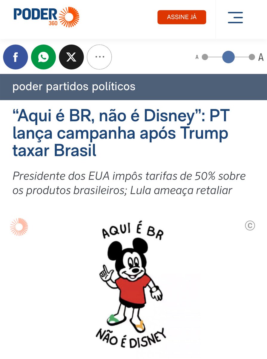 Nada como mostrar que é um verdadeiro alienado.